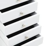 Free Standing Jewelery Cabinet White 246960