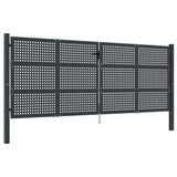 Garden Gate Anthracite 400x150 cm Steel 154574