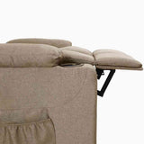 Recliner Chair Taupe Fabric 339090