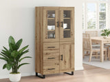 Highboard 2 pcs Artisan Oak 69.5 x 34 x 180 cm Engineered Wood 3415994