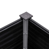 Garden Raised Bed 300x100x91 cm WPC Grey 318102