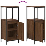 Bathroom Cabinet with Shelves Brown Oak 36x35x95 cm 861916