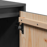 TV Cabinet Grey 110.5x35x44 cm Solid Wood Pine 814341