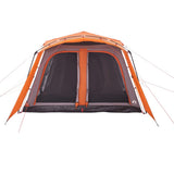Family Tent with Porch 9-Person Grey and Orange Quick Release 4004215
