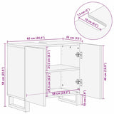 Bathroom Sink Cabinet Brown 62 x 33 x 58 cm Engineered wood 4017955