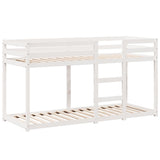 Bunk Bed without Mattress White 90x190 cm Single Solid Wood Pine 3282088
