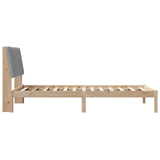 Bed Frame with Headboard Brown 100 x 200 cm Solid Pine Wood 878909