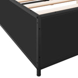 Bed Frame without Mattress Black 120x190 cm Small Double 3279862