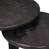 Nesting Coffee Tables 2 pcs White Solid Mango Wood 4104651