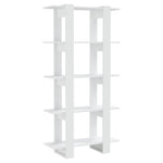 Book Cabinet/Room Divider White 80x30x160 cm Engineered Wood 811565