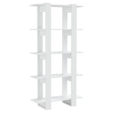 Book Cabinet/Room Divider White 80x30x160 cm Engineered Wood 811565