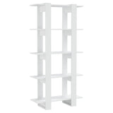 Book Cabinet/Room Divider White 80x30x160 cm Engineered Wood 811565
