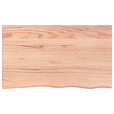 Basin Shelf Wall Mounted Steel and Solid Wood Oak 3302651