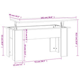 Coffee Table Brown Oak 101x49x52 cm Engineered Wood 819280