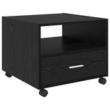 Coffee Table Black Oak 55 x 55 x 45cm Engineered Wood 880470