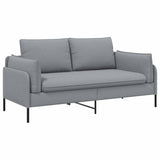 2-Seater Sofa Light Grey 188 x 81 x 89 cm Fabric 42048599