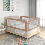 Toddler Safety Bed Rail Taupe 90x25 cm Fabric 10216