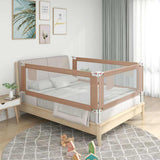 Toddler Safety Bed Rail Taupe 90x25 cm Fabric 10216