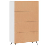 Highboard White 69.5x31x115 cm Engineered Wood 828204