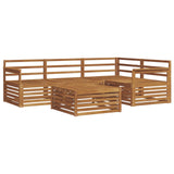 Outdoor Sofa Set 5 pcs Natural Solid Acacia Wood 3373404