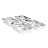 Gastronorm Containers 4 pcs GN 1/1 100 mm Stainless Steel 50881