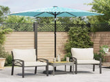 Garden Parasol with Steel Pole Blue 223x223x213 cm 4005098
