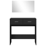 Dressing Table with Mirror Black 80x39x80 cm 840703