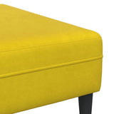 Sofa with Cushion 3 pcs Yellow Velvet 3335178