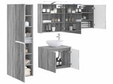 Bathroom Cabinet Set 5 pcs Grey Sonoma 50 x 14.5 x 70 cm 3407292