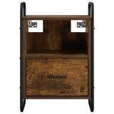 Hanging Bedside Cabinet 2 pcs Smoked Oak 40 x 30 x 60 cm 8013571