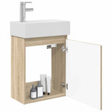Bathroom Vanity Unit with Tap Sonoma Oak 45.5 x 25.5 x 84 cm 889483