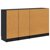 Sideboard with Drawer 3 pcs Black oak Engineered Wood 3416163