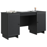 Desk Black Engineered Wood 142.5 x 50 x 75 cm 3414568