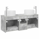 Bathroom Furniture Set 3 pcs Concrete Grey 49.5 x 44.5 x 66 cm 3405926