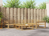 Outdoor Sofa Set 5 pcs White 79 x 79 x 37 cm Solid Acacia Wood 3386398
