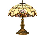 Stained Glass Table Lamp, Handmade Antique Bedside Lamp, Decorative Night Light for Bedroom, Living T3398P343131