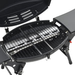Portable Gas BBQ Grill with Cooking Zone Black 44276