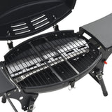 Portable Gas BBQ Grill with Cooking Zone Black 44276