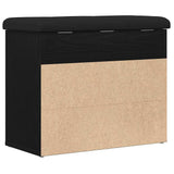Storage Bench Black Oak 62 x 32 x 50 cm Engineered Wood 862990
