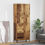 Highboard Old Wood 69.5 x 34 x 180 cm Engineered Wood 3415628