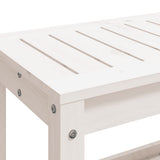Garden Bench White 108x35x45 cm Solid Wood Pine 832383