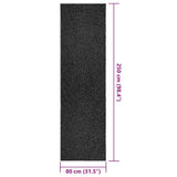 Rug ZIZUR Anthracite 80x250 cm Jute Look Indoor and Outdoor 4010344