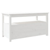 Coffee Table White 102x49x55 cm Solid Wood Pine 820932