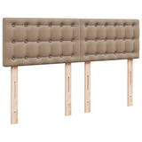 Box Spring Bed with Mattress Cappuccino 140x200 cm Faux Leather 3286127