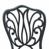Garden Bistro Set 3 pcs Green Aluminium 42002385