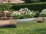 Garden Planter Silver 60 x 20 x 20 cm Stainless Steel 8005156