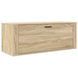 Wall Shoe Cabinet Sonoma Oak 100x35x38 cm Engineered Wood 821023