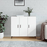 Sideboard White 90x34x80 cm Engineered Wood 828124