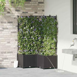 Garden Planter 3 pcs Black 80 x 80 x 142 cm PP 42002854