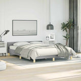 Bed Frame without Mattress Light Grey Full Fabric 347453